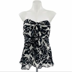 WHBM Silk Bandeau Blouse Size 14